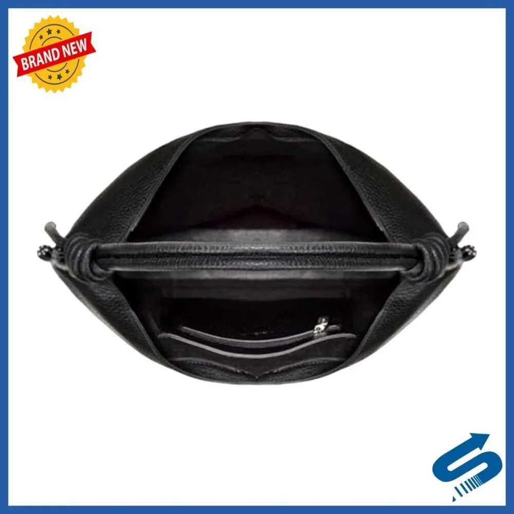 Soft Slouchy Hobo Bag with Knotted Top Handle, Spacious 16x11